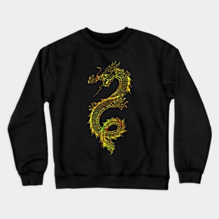 Neon Golden Dragon Crewneck Sweatshirt